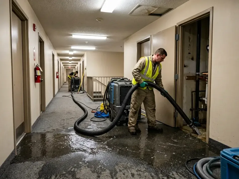 multi-unit-apartment-hallway-f-005 — frequently asked questions, Emergency Burst Pipe Water Extraction & Removal in Wildwood…